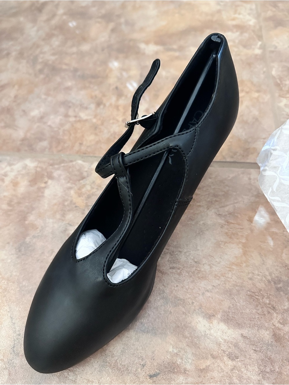 Capezio Black T-Strap Dance Heels